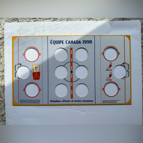 1998 McDonald's Team Canada Official Olympic Hockey Complete 12 Medallion Set - Picture 5 of 7